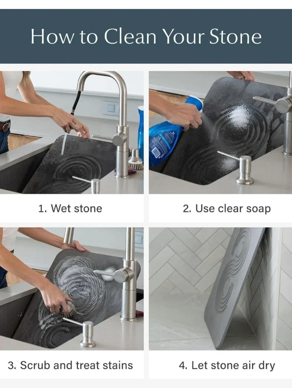 Dorai XL Home Stone Bath Mat - Premium Diatomaceous Earth Bath Floor Mats